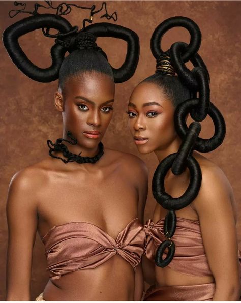 Hair Threading Styles, Afro Hair Inspiration, Futuristic Hair, Halloween Hairstyle, Hair Editorial, Hair Expo, Braided Crown Hairstyles, Exotic Hairstyles, Black Art Ideas