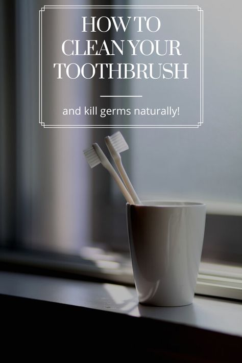 How To Clean Your Toothbrush Toothbrush Photography, Toothbrush Storage Ideas, Teeth Cleaning Activity, Toothbrush Holder Ideas, Cleaning Toothbrushes, Disinfect Toothbrush, Non Toxic Diy, Natural House Cleaners, Aesthetic Teeth