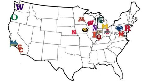 This map of new Big Ten shows how ridiculous conference realignment is — SB Nation Makes No Sense, Oregon Ducks Football, Big Ten, Sports Pictures, Oregon Ducks, Football Team, The Future, Look At, Sense