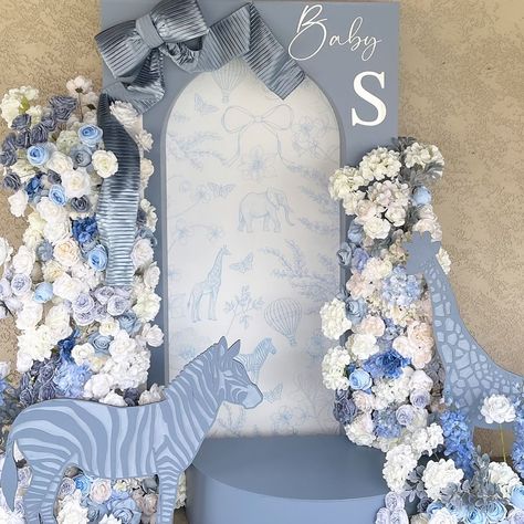 Baby Sergio is on the way Backdrop, Florals, Props @backdropsbycaroline Graphic Design… | Instagram Dior Theme Decor, Baby Boy Backdrop, Dior Theme Baby Shower Ideas, Baby Dior Theme Party, Blue Bow Baby Shower Theme, Toile Baby Shower Theme, Blue Boy Baby Shower Ideas, Dior Baby Shower Theme, Baby Shower Blue