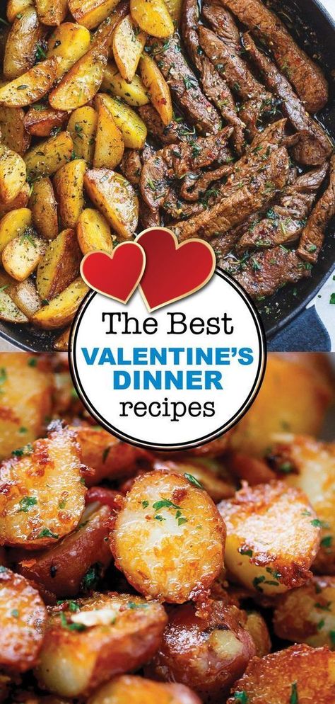 Roasted Garlic Butter Parmesan Potatoes, Garlic Butter Parmesan Potatoes, Butter Parmesan Potatoes, Family Valentines Dinner, Thanksgiving Dinner For Two, Roasted Garlic Butter, Valentines Food Dinner, Tacos Chicken, Best Dinner Ideas