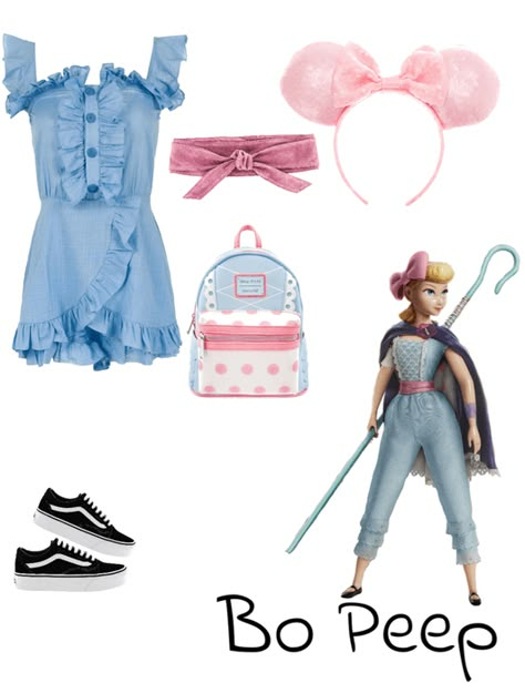 Disneybound Character Outfits, Disneybound Bo Peep, Bo Peep Inspired Outfit, Bo Peep Disney Bound, Disney Bound Outfits Princess, Disney Bound Outfits Summer, Disneybound Outfits Casual, Disney Bounding Outfits, Bounding Outfits