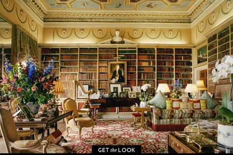 Rooms We Love: Libraries & Studies — 1stdibs Introspective Home Library Study, Manor House Interior, Reading Lamps, Grand Pianos, Library Study, Sussex England, English Manor, Stately Homes, Home Libraries