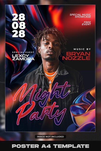 PSD special music show dj event party po... | Premium Psd #Freepik #psd Music Poster Design Graphics, Dj Event Poster, Dj Poster Design, Music Show Poster, Dj Party Poster, Party Poster Design, Dj Poster, Dj Events, Dj Event