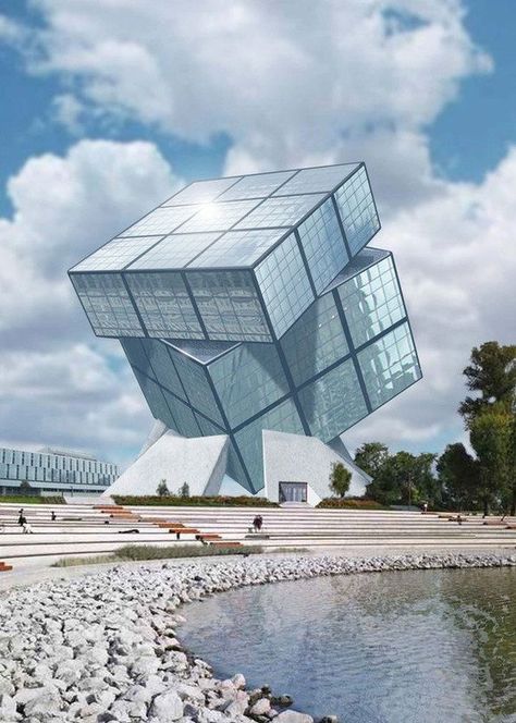 45 Famous Buildings In The World With Unconventional Architecture Rubiks Cube Architectural Concept, Cube Architecture Concept Ideas, Bryan Cantley, Cubes Architecture, Famous Architecture, Modern Architecture Building, Unusual Buildings, Famous Buildings, Interesting Buildings