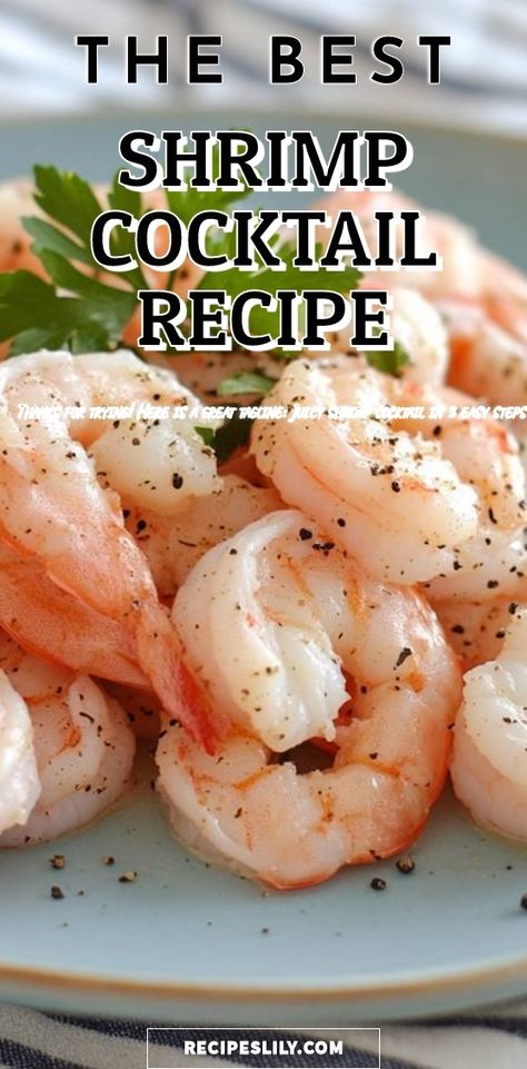 Looking for a refreshing appetizer? I’ve got you covered! Check out my simple yet delicious recipe for juicy shrimp cocktail, made in just three easy steps. Perfect for any gathering or a delightful treat at home! Shrimp Cocktails Recipes, Shrimp Cocktail Recipes, Best Shrimp Cocktail Recipe, Best Shrimp Cocktail, Easy Shrimp Cocktail, Shrimp Cocktail Recipe, Cajun Shrimp Recipes, Cocktail Shrimp Recipes, Prawn Cocktail