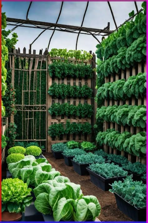 Greenhouse Vegetables Ideas, Courtyard Vegetable Garden, Backyard Vegetable Garden Design, Outdoor Vegetable Garden, Vegetables Garden Ideas, Veggie Garden Design, Home Vegetable Garden Design, Vertical Vegetable Gardens, Vegetable Planting