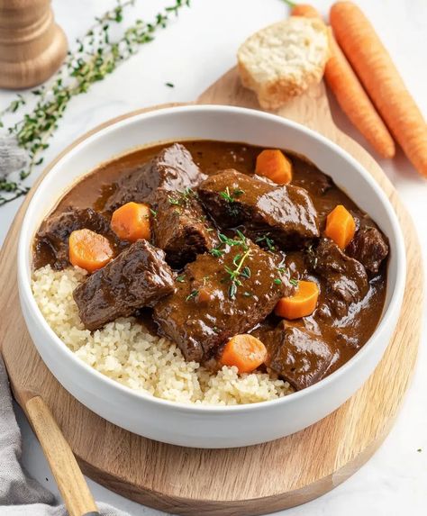 Anthony Bourdain’s Beef Bourguignon Recipe - avarecipes.com Beef Burgonione Recipe, Beef Burgonione, Beef Bourginon, Ninja Foodi Possible Cooker, No Fast Food, Beef Bourguignon Recipe, Hanukkah Dinner, Classic French Dishes, One Pot Dinners