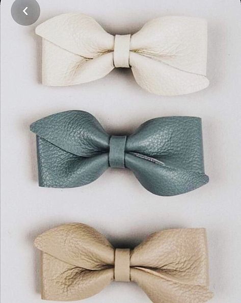 Leather Hair Accessories, Girls Hair Bows Diy, Leather Bow Tie, Kids Hair Clips, Bow Hair Clip, Braids For Kids, Leather Bow, Diy Hair Bows, Kids Hair Accessories