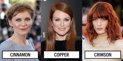 Best Red Hair Color for Skin Tone - Red Hair Color Ideas Copper Pink Hair, Red Hair For Cool Skin Tones, Red Hair Olive Skin, Best Red Hair Color, Warm Red Hair, Crimson Red Hair, Pale Skin Hair Color, Pink Skin Tone, Hair Colour For Green Eyes