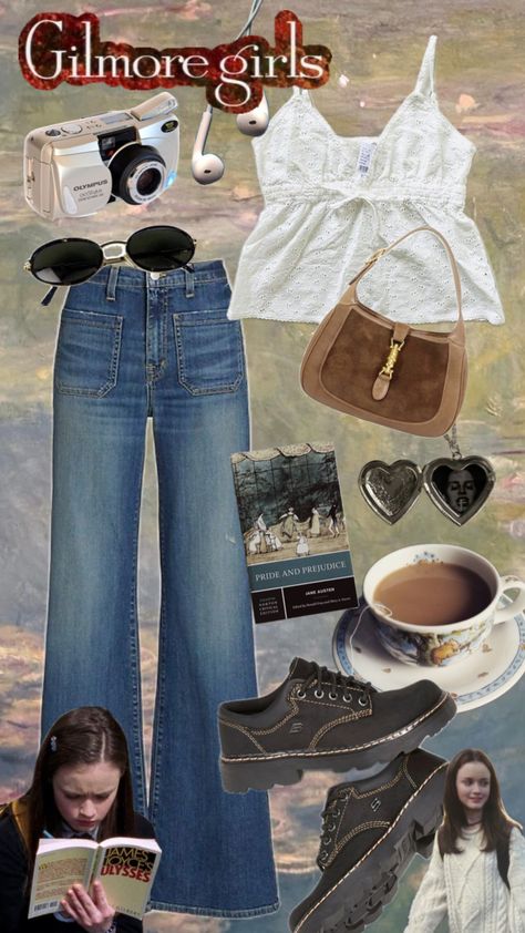 rory gilmore outfit #rory #gilmore #rorygilmore #gilmoregirls #ootd #beach #outfit #taylorswift #summer #outfitinspo #vintage #tv Rory Style, Rory Core, Downtown Girl Style, Rory Gilmore Outfits, Girl Rockstar, Rory Gilmore Aesthetic, Gilmore Outfits, Rory Gilmore Style, Ootd Beach