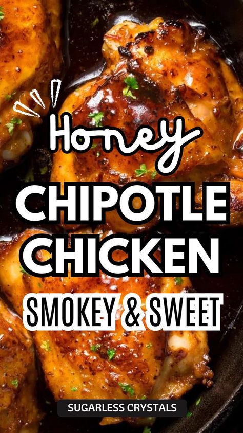 Honey Chipotle Chicken Quesadilla, Copycat Chilis Honey Chipotle Chicken, Honey Chipotle Chicken Marinade, Chipotle Chicken Thigh Recipes, Cajun Honey Chicken, Healthy Fakeaway, Honey Chipotle Chicken Tacos, Chipotle Chicken Thighs, Chicken Casserole Healthy