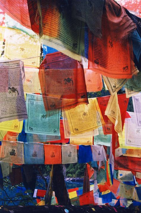 Flags. Tibetan Flags Decor, Tibetan Aesthetic, Tibetan Flags, Flags Aesthetic, Tibetan Prayer Flag, Buddhist Prayer, Nepal Travel, Prayer Flags, Tibetan Buddhism