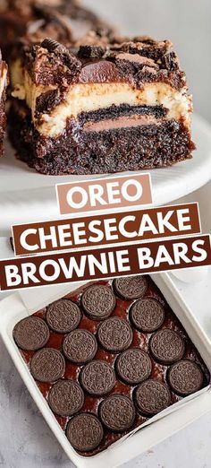 Chocolate Lovers Dessert, Cheesecake Brownie Bars, Oreo Cheesecake Bars, Brownie Desserts Recipes, Cheesecake Bar, Cheesecake Brownie, Brownie Bars, Cheesecake Bar Recipes, Vanilla Cheesecake