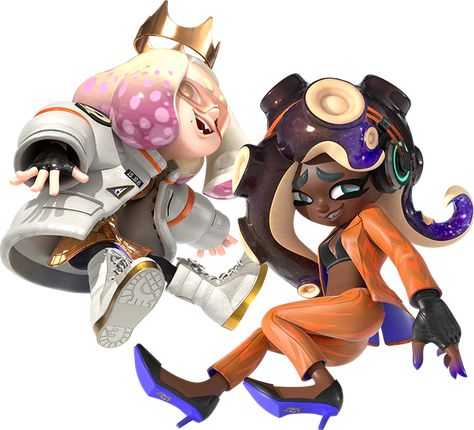 Pearl Marina, Marina Splatoon, Splatoon Idols, Pearl And Marina, Side Orders, Nintendo Splatoon, Splatoon Memes, Side Order, Squid Sisters