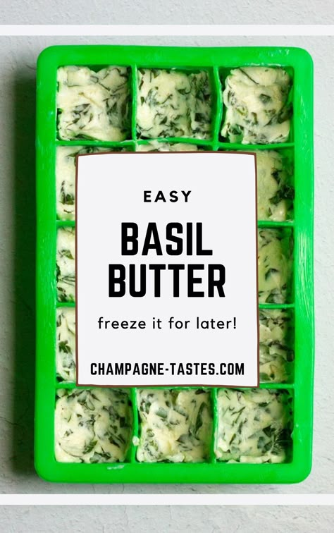 Garden Basil Recipes, Basil Compound Butter, What Can I Make With Fresh Basil, Diy Herb Butter, What To Do With Fresh Basil Leaves, Basil Uses Ideas, What To Do With Extra Fresh Herbs, Things To Make With Basil Leaves, Uses For Basil Leaves