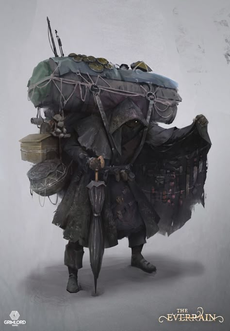 ArtStation - Merchant, Sebastian Kowoll Dnd Npc, Heroic Fantasy, 다크 판타지, Dungeons And Dragons Characters, Dnd Art, Rpg Characters, Post Apocalypse, Creature Concept Art, 판타지 아트