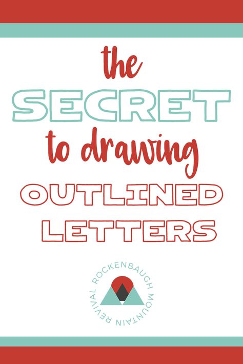 Outline Letters, Bible Journaling Supplies, Banner Drawing, Faux Calligraphy, Fun Fonts, Faith Blogs, Drawing Course, Christian Resources, 3d Letters