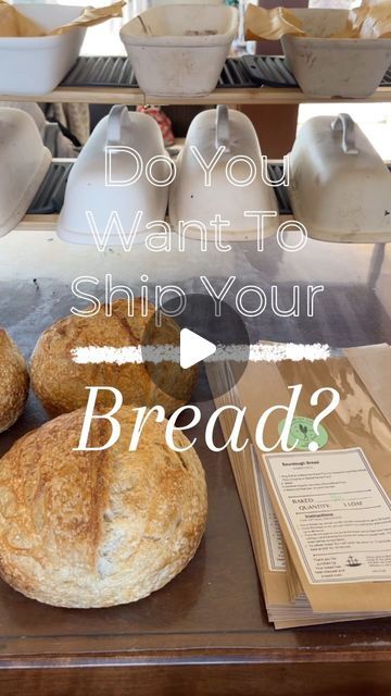 Jodi Blickenderfer | Sourdough Microbakery on Instagram: "Here’s how I ship my bread to family, friends and customers!  1. I always bake bread on Tuesdays and Thursdays, so I ship from Tuesday’s batch to make sure the shipping does not fall on a weekend!  2. I use a box that pretty much fits the entire loaf with not a lot of extra room so that there is no shifting of the bread during shipping. You could buy packing supplies as well, but I found that they were a little too pricey for what I’m charging for bread, so I prefer this way!  3. I always add silica gel packets to help with moisture control because I don’t know what temperature changes are happening during shipping. I always make sure also to let my bread cool completely, a minimum of three hours, to ensure there’s not a lot of extr Sell Sourdough Bread, Wrapping Sourdough Bread, Sourdough Bread Display, How To Package Sourdough Bread, Gifting Sourdough Bread Packaging, Gifting Sourdough Bread, Bread Packaging Ideas, Sourdough Microbakery, Bread Display