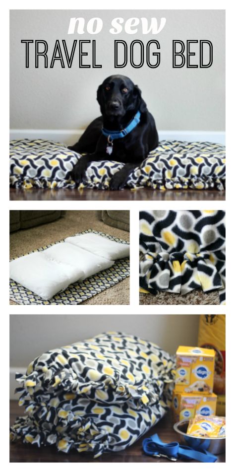 No Sew (Washable) Travel Dog Bed Puppy Life, Diy Dog Crate, Dogs Diy Projects, Dog Crate Cover, Diy Dog Toys, Travel Dog, Blankets And Pillows, Dog Clothes Diy, Washable Dog Bed