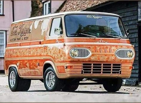 Ford Econoline Van, Econoline Van, Vans Custom, Old School Vans, Delivery Van, Cool Old Cars, Day Van, Panel Truck, Ford Van