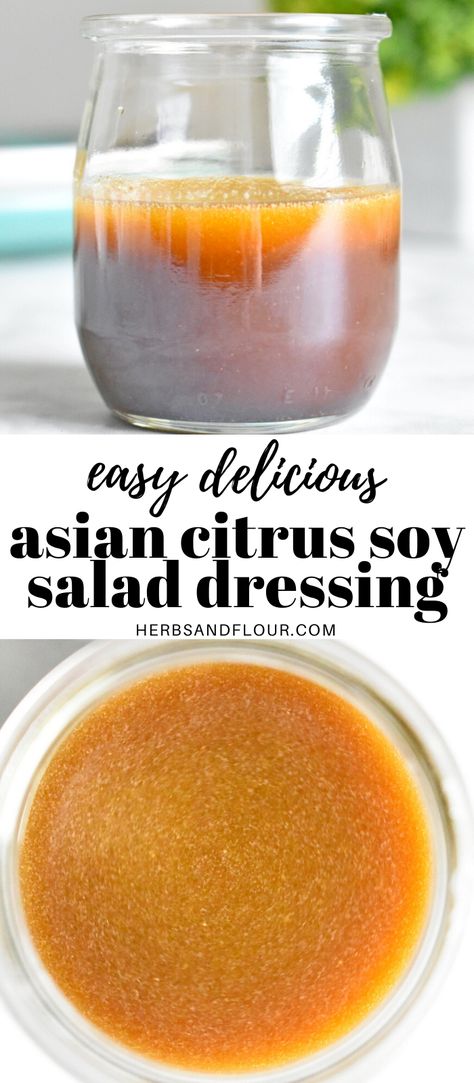 Asian Salad Dressing Recipe Healthy, Dressing For Asian Salad, Sesame Citrus Dressing, Asian Salad Dressing Healthy, Asian Bowl Dressing, Citrus Soy Sauce Recipe, Asian Vinegrette Salad Dressing, Vinegarette Salad Dressing Recipes, Citrus Soy Dressing