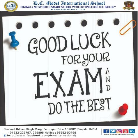 All The Best For Your Exams, Examination Wishes, Examination Quotes, Good Luck For Exams, Goal Charts, All The Best Wishes, Motivational Stickers, Exam Quotes, Smart School