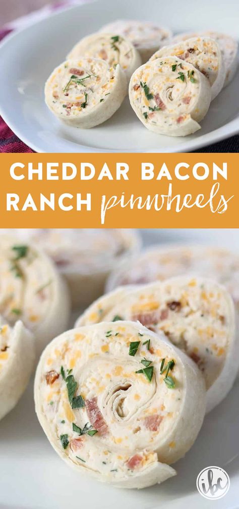 Step up your appetizer game with these delightful Cheddar Bacon Ranch Pinwheels. Bursting with flavor and so simple to make, they're perfect for any party or holiday gathering. These are a must-try appetizer recipe everyone is going to love! Best Pinwheels, Cheap Finger Foods For Parties, Bacon Cheddar Ranch Pinwheels, Bacon Ranch Pinwheels, Ranch Pinwheels, Crispy Oven Fried Chicken, Tortilla Pinwheels, Simple Appetizer, Christmas Appetizer