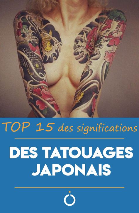 Les tatouages, pour femmes et pour hommes, japonais sont aussi énigmatiques et anciens que magnifiques et chargés de sens. Vous connaissez la signification des tatouages japonais ? Découvrez 15 significations des tatouages japonais ! #Tatouage #TatouageFemme #TatouageJaponais #TatouageJapon #TatouageJaponaisHomme #TatouageJaponaisBras #TatouageJaponaisTraditionnel #TatouageJaponaisManchette #TatouagesJaponais #TatouagesJaponaisSymbole #TatouagesJaponaisFemme Tattoo Karma, Tattoo Sleeve Women, Tattoo Japonais, Est. Tattoo, T Tattoo, Parties Du Corps, Sleeve Women, Tattoo Sleeve, Dark Fantasy Art