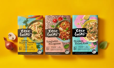 Thai Food Packaging, Ready To Eat Food Packaging, Asian Food Packaging, Curry Packaging, Meal Delivery Packaging, American Pizza, Bihun Goreng, Instant Meals, Fresh Logo Design