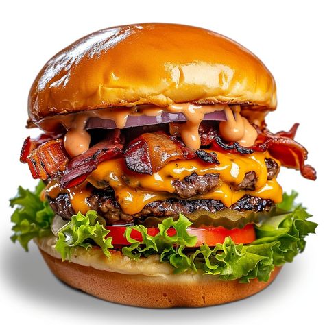 Burgers Food Photography, Burger Photography Ideas, Burger King Burger, Burger Png, Mc Flurry, Burger Grill, Burger Images, Hamburger Restaurant, Big Burgers