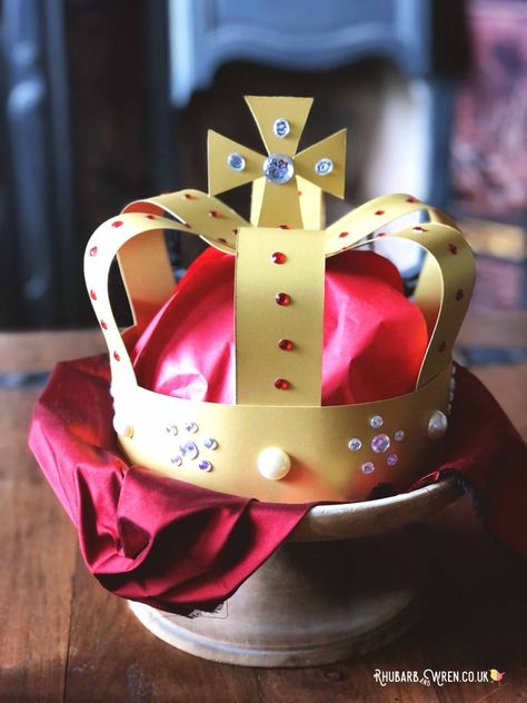 Make Your Own Crown, Jubilee Crown, Coronation Crown, King Craft, Medieval Crown, Make A Crown, Royal Cakes, Jewels Diy, Crown For Kids