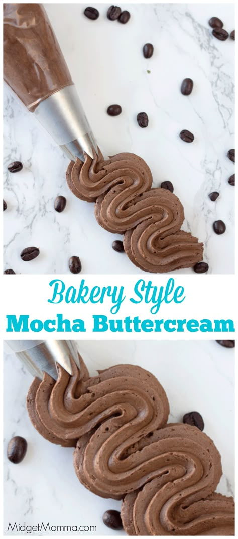 Mocha Buttercream Frosting, Mocha Buttercream, Mocha Frosting, Chocolate Frosting Recipes, Icing Recipes, Cake Frosting Recipe, Chocolate Mocha, Buttercream Frosting Recipe, Icing Frosting