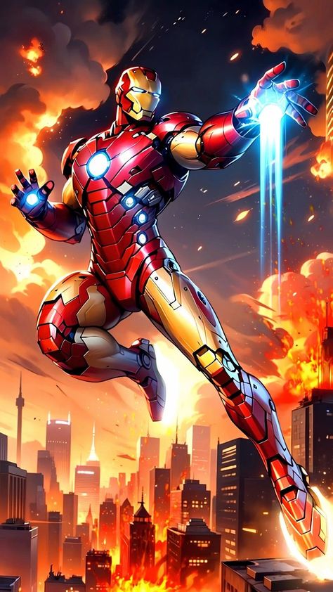 Real Iron Man, Iron Man Drawing, Iron Man Fan Art, Iron Man Cartoon, Marvel Paintings, Superman Wallpaper, Iron Man Comic, Man Beast, Marvel Superheroes Art