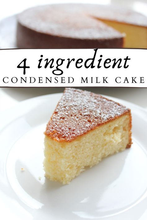 Sweetened Condensed Milk Desserts, Condensed Milk Recipes Easy, Condensed Milk Recipes Desserts, Milk Recipes Dessert, Sweetened Condensed Milk Recipes, Condensed Milk Cake, Desserts Quick, Milk Dessert, Quick Cake