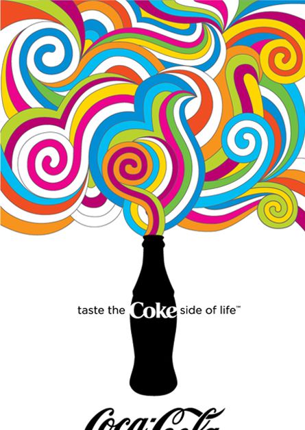 Coke Side of Life Poster Corn Cup, Bob Dylan Poster, Stefan Sagmeister, Milton Glaser, Art Appliqué, Life Poster, Art Space, Communication Design, Kids Art