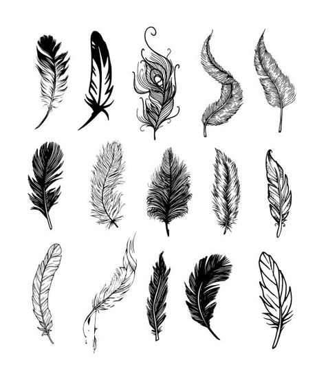 Falling Feather Tattoo, Quill Pen Tattoo, Tattoo Plume, Feather Tat, Eagle Feather Tattoos, Quill Tattoo, Feather Tattoo Wrist, Small Feather Tattoo, Feather Svg