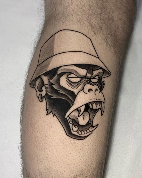 Explore the allure of monkey tattoos! Dive deep into designs, cultural significance, and trends. Make your ink not just a design but a story. Discover now! Monkey Tattoo Ideas, Shen Long Tattoo, Monkey Tattoo, Monkey Tattoos, Fake Skin, Koi Tattoo, 4 Tattoo, Spooky Tattoos, Sketch Tattoo Design