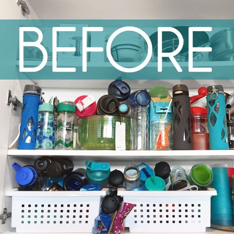 Bottled Water Storage Ideas, Bottled Water Storage, Shaker Bottle Storage, Water Bottle Storage Ideas, Water Storage Ideas, Bottle Organization, Storing Water Bottles, Water Bottle Organization, Water Bottle Storage