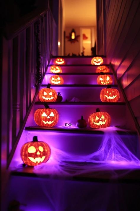 "Transform your Halloween decor with Glow-in-the-Dark Decorations! 🌟👻 Ideal for creating a spooky atmosphere that shines after dark. 🌿✨ #SpookyGlow #HalloweenDIY #GlowDecor" Neon Halloween Party, Blacklight Halloween, Glow Halloween, Neon Halloween, Halloween Fest, Holloween Costume, Boo Crew, Halloween Lights, Halloween Decorations Indoor