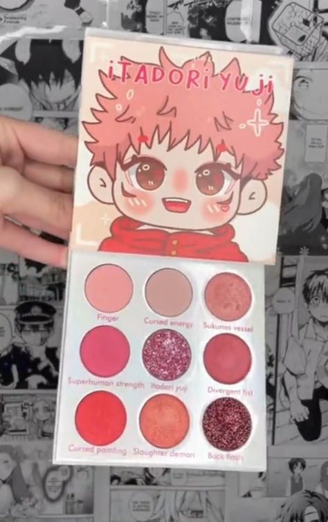 Anime Makeup Products, Anime Makeup Palette, Japan Makeup Products, Anime Cosmetics, 16th Birthday Gift Ideas, Japan Makeup, Anime Makeup, Makeup Pallets, Kawaii Makeup