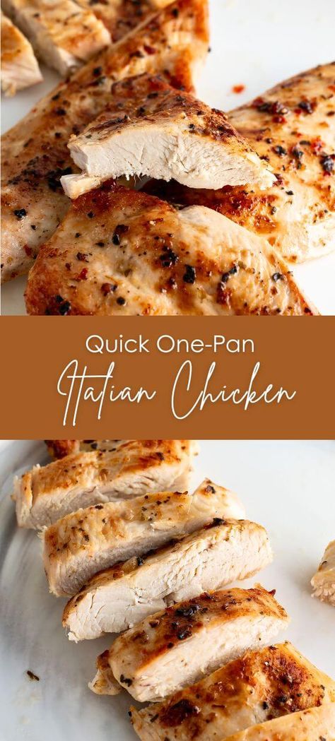 Quick One-Pan Italian Chicken - Yummy and fully Tender Italian Baked Chicken All Recipes, Italian Chicken In Oven, Italian Style Chicken Breast, Zesty Italian Chicken Baked, Italian Chicken Oven, Italian Chicken Recipes Oven, Easy Italian Chicken Recipes, Recipes With Italian Dressing, Italian Chicken Recipes Easy