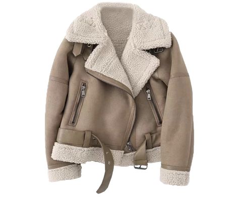 THIS! 🤩 NEED Fake Leather Jacket, Estilo Chic, Vintage Fur, Motorcycle Outfit, Brown Coat, Brown Jacket, Warm Coat, Long Sleeves Jacket, Leather Jackets Women