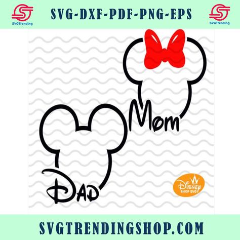 Mickey And Minnie Outline, Minnie Outline, Disneyland Shirt, Disneyland Birthday, Mom Shirt Svg, Free Cricut Svg, Horror Svg, Svg Horror, Fathers Day Svg