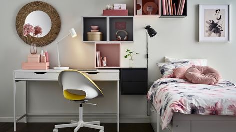 Style Small Bedroom, Ikea Teenage Girl Bedroom, Ikea Girls Bedroom, Teenage Girls Bedroom Ideas, Ikea Bedroom Ideas, Teenage Bedroom Ideas, Bedroom Modern Luxury, Luxurious Bedroom Design, Ikea Room