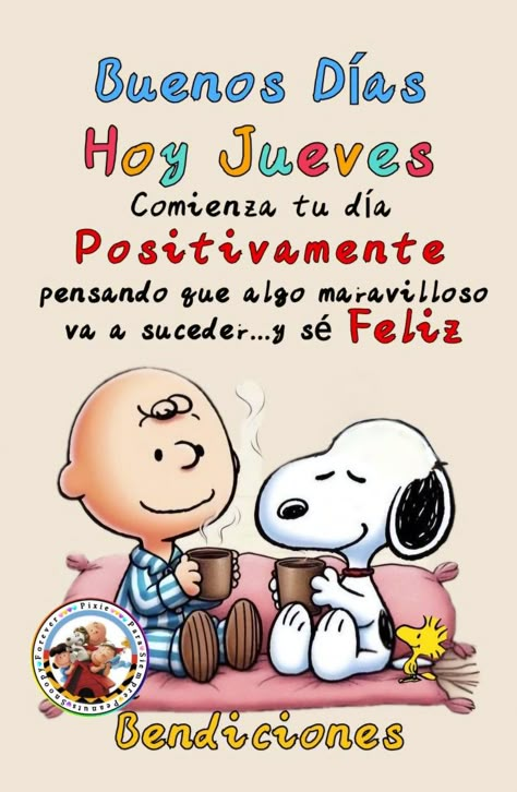 Happy Birthday Snoopy, Birthday Snoopy, Good Morning Happy Birthday, Good Morning In Spanish, In Spanish, Good Morning, Hello Kitty, Snoopy