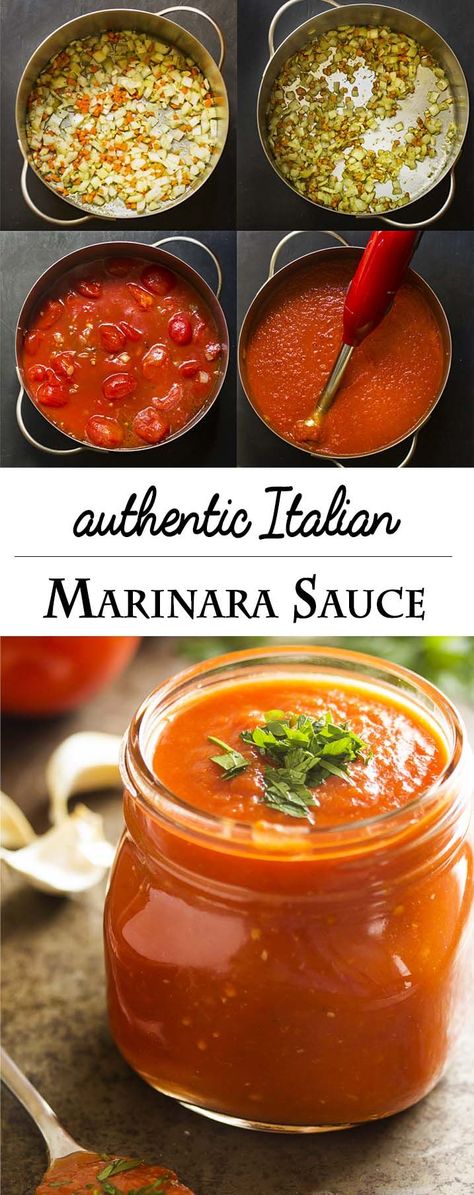 Authentic Homemade Italian Marinara Sauce - Just a Little Bit of Bacon Authentic Italian Marinara Sauce, Italian Marinara Sauce, Resep Pasta, Italian Spices, Homemade Marinara, Kampot, Homemade Italian, Family Tradition, Homemade Sauce