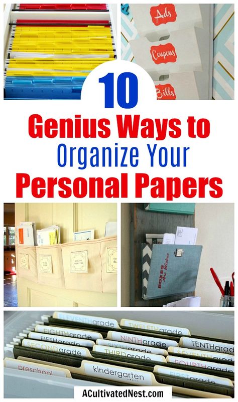 Organizing Ideas Office, Paper Organizing, Diy Declutter, Office Desk Organization, Diy Organizers, Office Organization Tips, Paper Clutter Organization, Office Organization Files, Home Decluttering