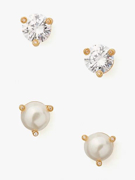 rise and shine 2-stud set | Kate Spade New York Kate Spade Earrings Stud, Large Stud Earrings, Pink Jewels, Daisy Studs, Butterfly Earrings Stud, Kate Spade Earrings, Star Earrings Stud, Sparkle Earrings, Topaz Earrings