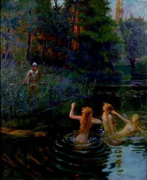 동화 삽화, Mermaids Sirens, Water Spirit, Rennaissance Art, Water Nymphs, Three Women, Mermaid Art, Romantic Art, Ethereal Art